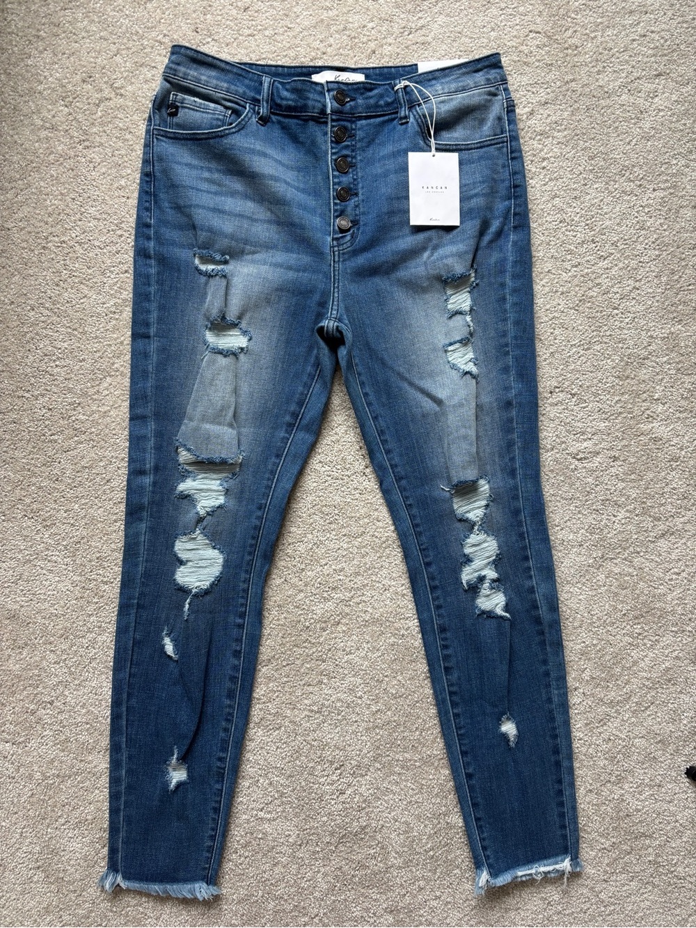 KanCan Women's High Rise Ankle Skinny Jean